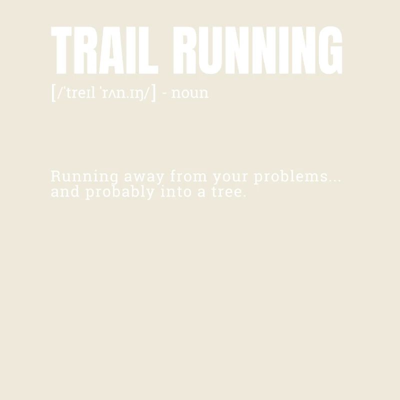 Funny Trail Running Running Into A Tree