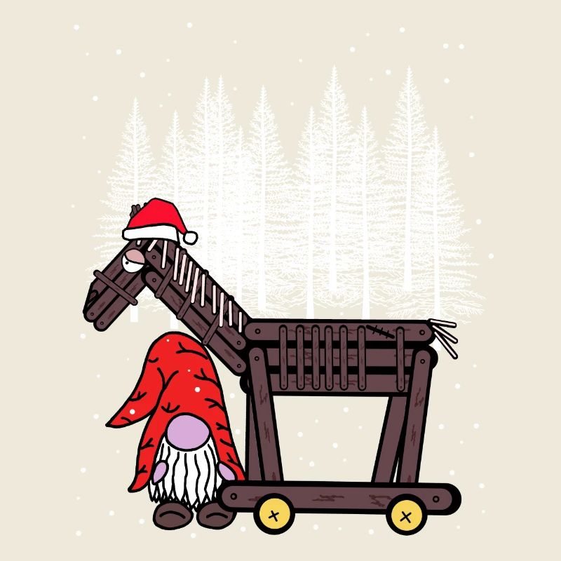 Weihnachtsgeschenk Nikolaus Pferd witzig lustig