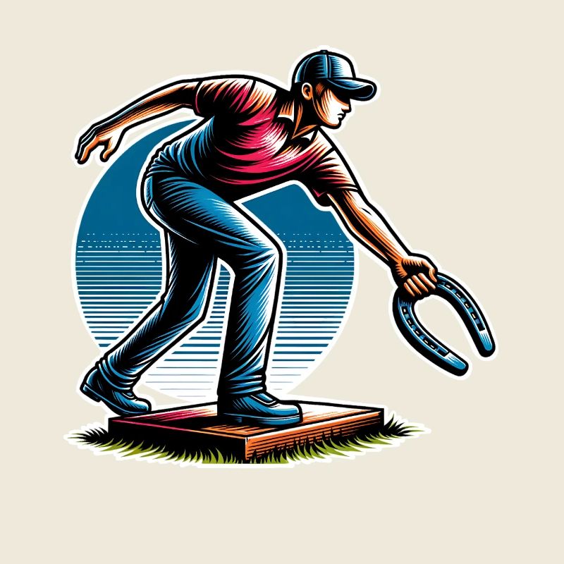 Horseshoe Throwing Horseshoe Pitching