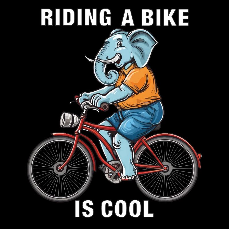 VÉLO ÉLÉPHANT FAIRE DU VÉLO, C’EST COOL