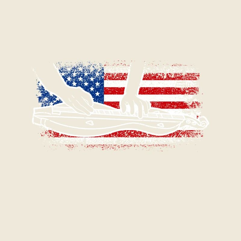 Drapeau des États-Unis 4 juillet Dulcimer