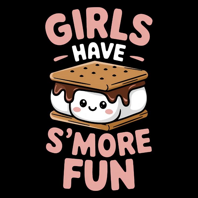 S´More Spruch Marshmallow Camping S´More Geschenk