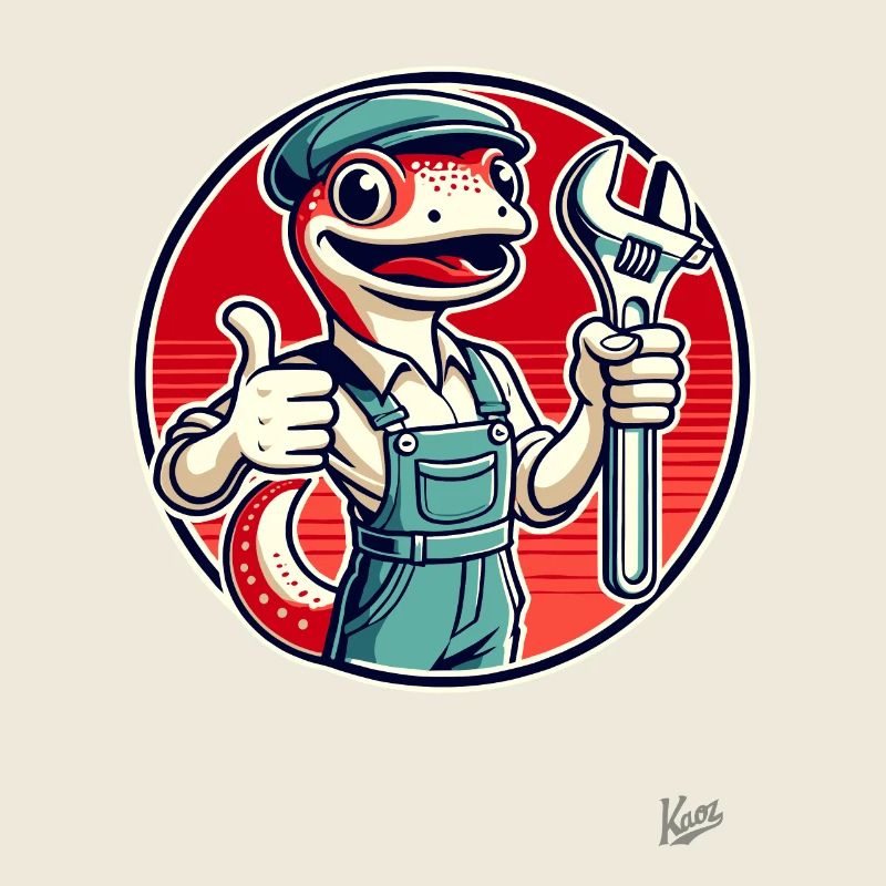 Handwerker-Gecko, Daumen mit Schraubenschlüssel