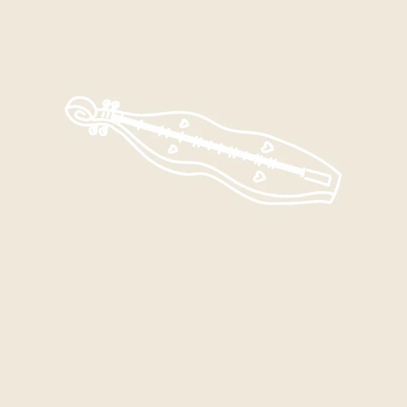 Drawn line art Dulcimer
