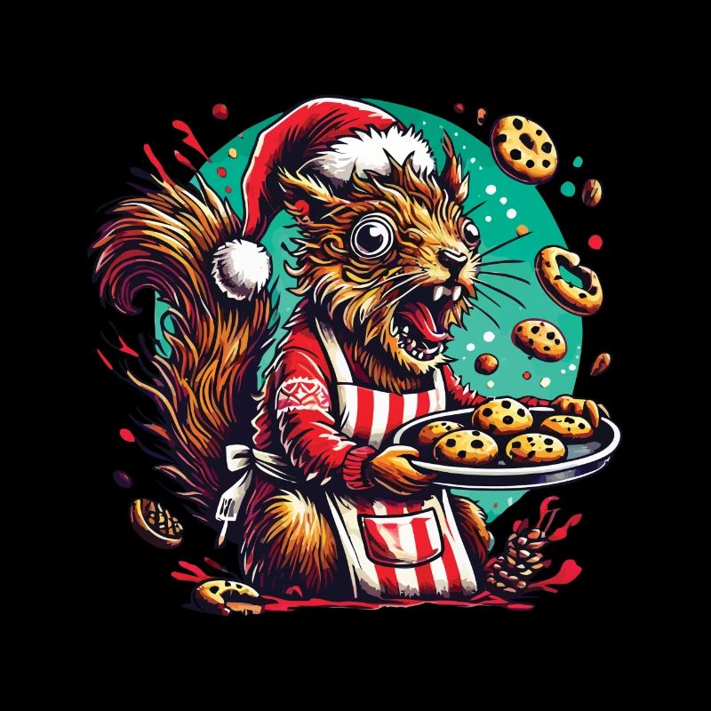 Weihnachtsstress Lustiges Mama Eichhörnchen