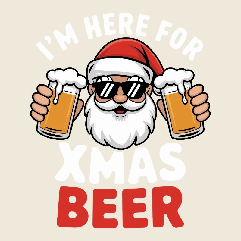 Weihnachtsmann Bier Weihnachten Spruch