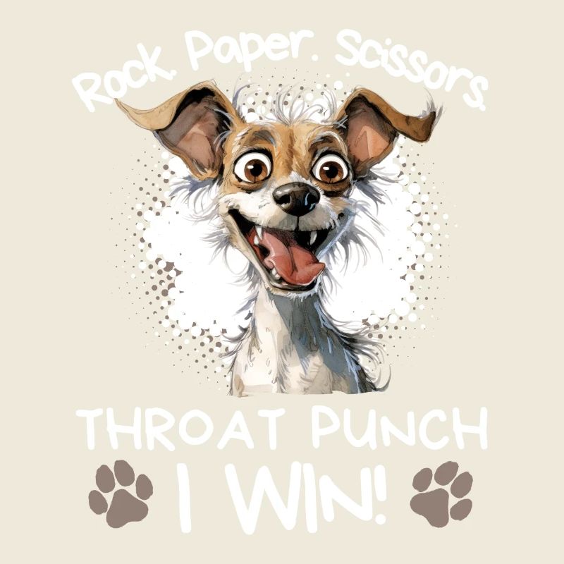 Roche Papier Ciseaux Jack Russell Sarcasme Humour