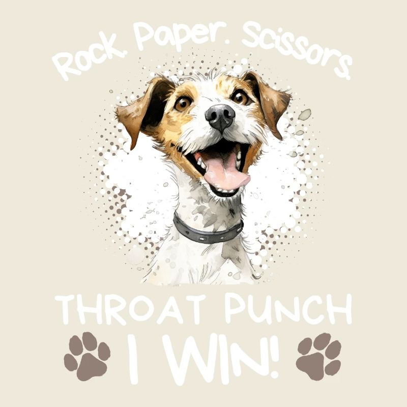 Roche Papier Ciseaux Jack Russell Terrier Humour