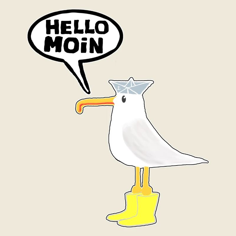 Hello Seagull Bottes en caoutchouc Hello Moin