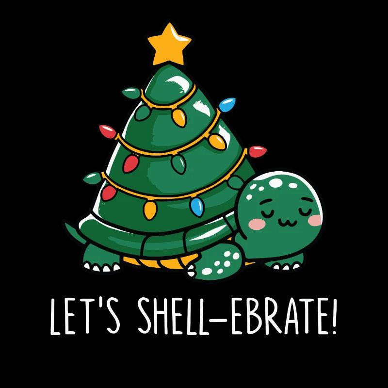 Écarquillage Mignonne Tortue de Noël