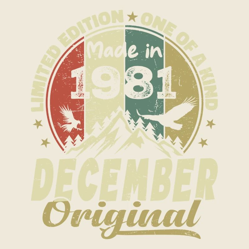 Vintage Retro Geburtstagsgeschenk - Dezember 1981