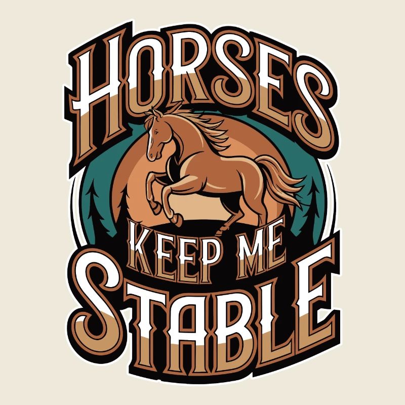 Les chevaux me gardent stable Équitation