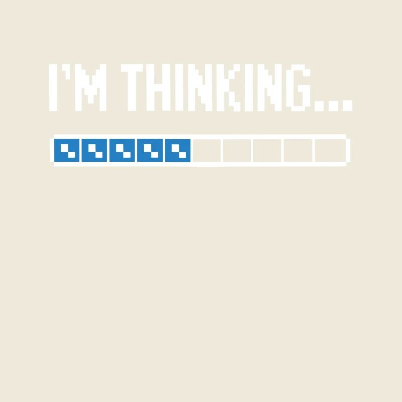 I'm thinking please wait funny nerd loading brain