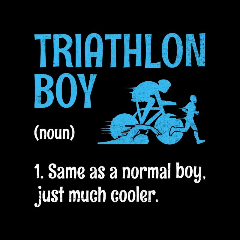 Triathlon Garçon Définition Nager Vélo Course Triathlète