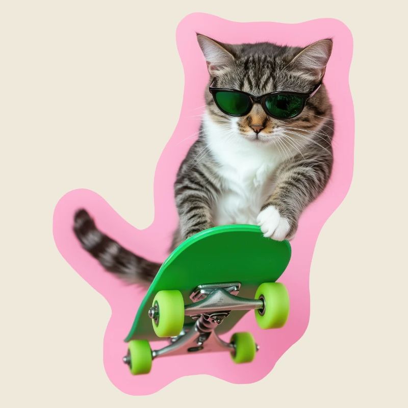 Cool Cat: Board-Style pur