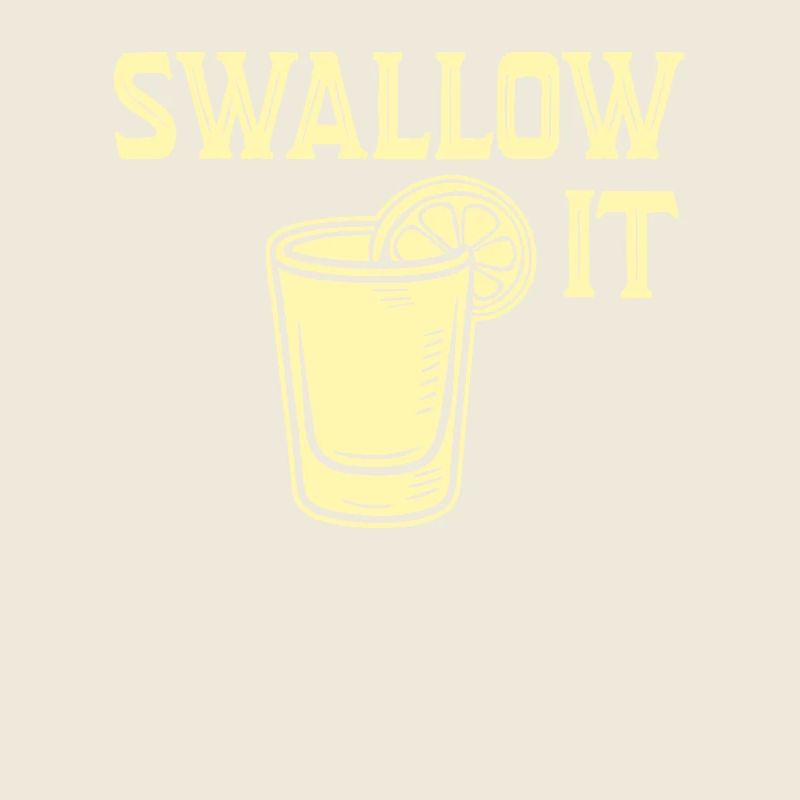 Swallow It Lemon Shot Glass Humor Saying