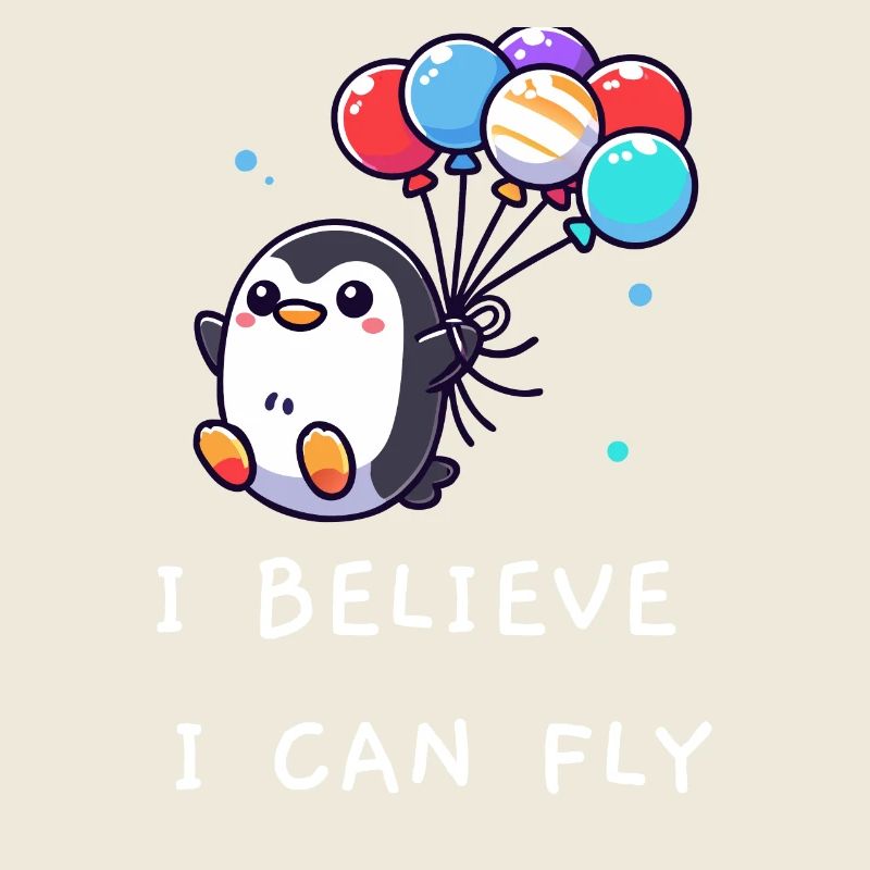 Penguin "I believe I can fly"