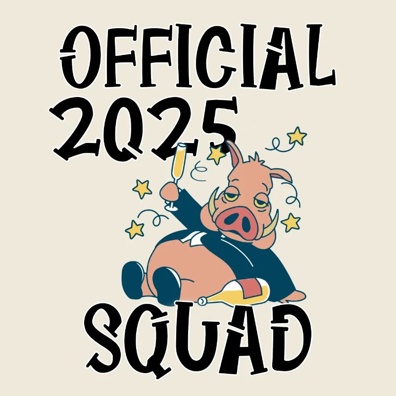 Official 2025 Squad, das Sylvester/Neujahrs-Design