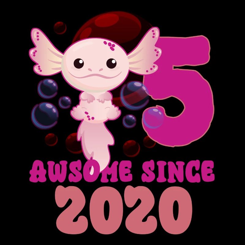 Cinquième anniversaire des axolotls