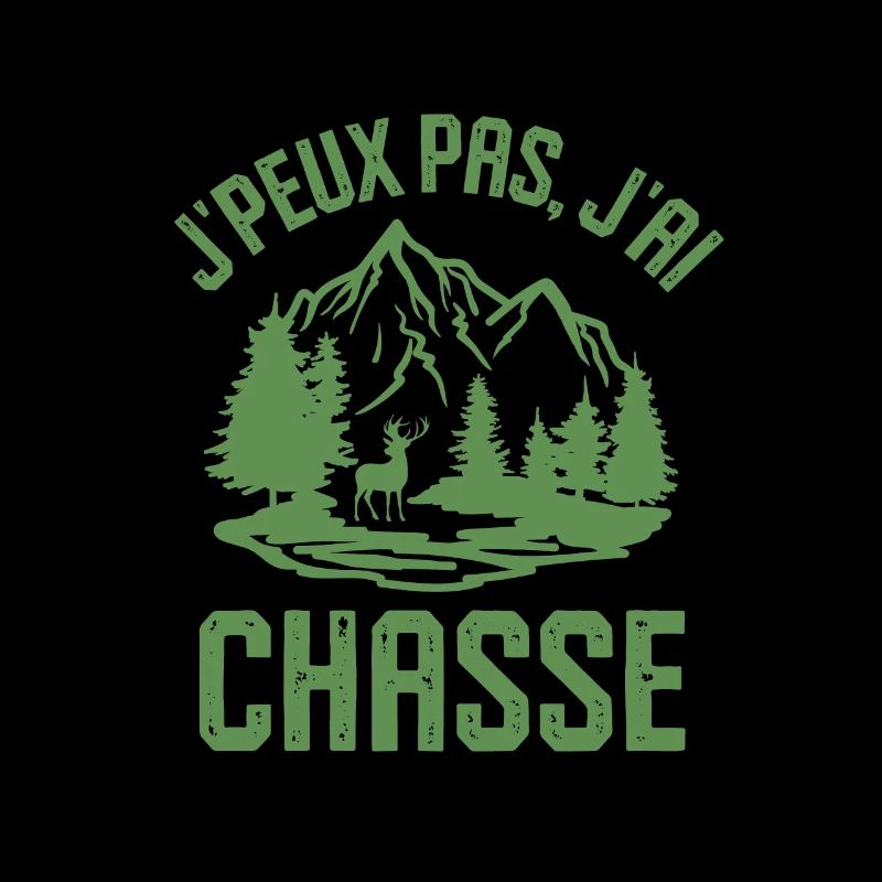 Chasse chasseur cerf bois