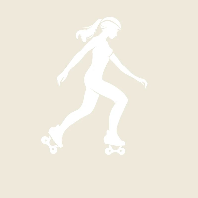 Roller Skating Girl Sketch