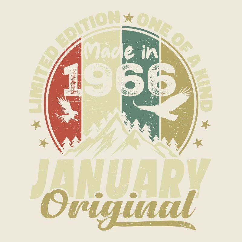 Geburtstag Januar 1966 - Original Januar 1966