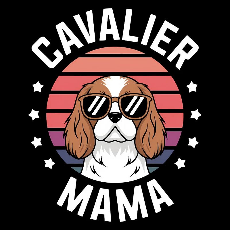 Cavalier King Charles Spaniel Disant Maman Cadeau