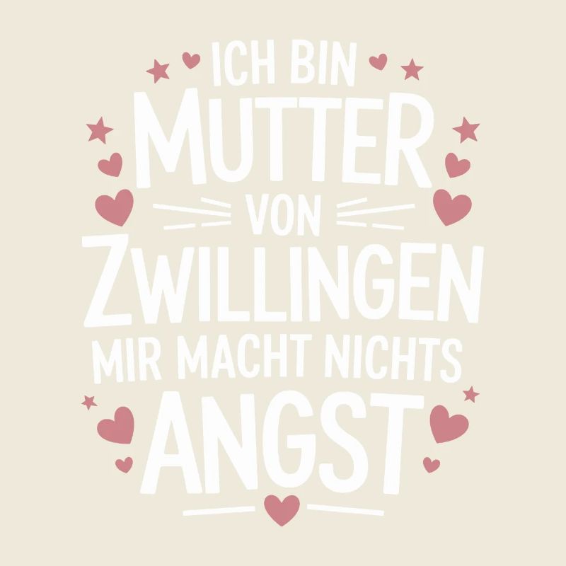 Zwillingsmama Zwillings Mutter Mama von Zwillingen