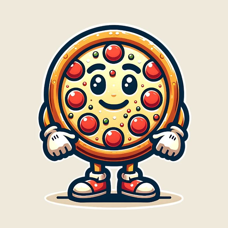 Mascotte de pizza