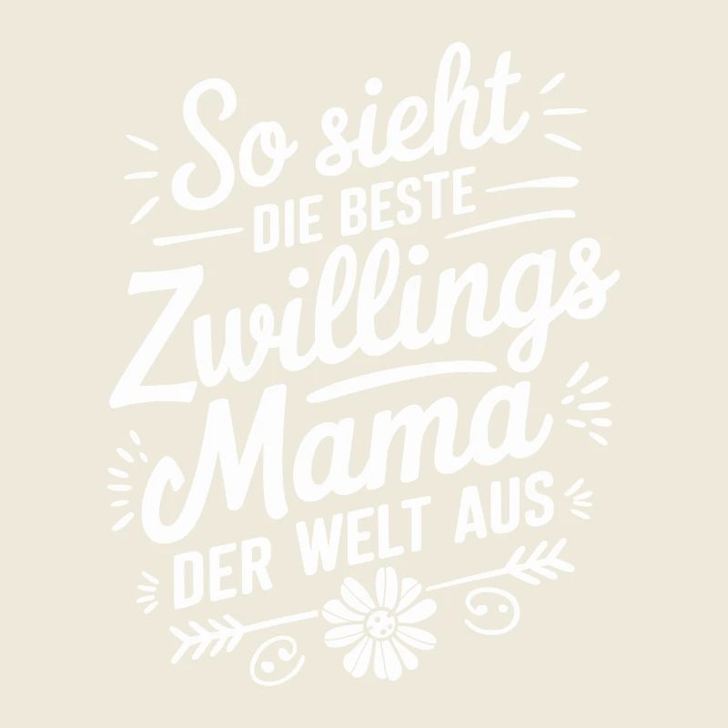 Zwillingsmama Zwillings Mutter Zwillinge Mama