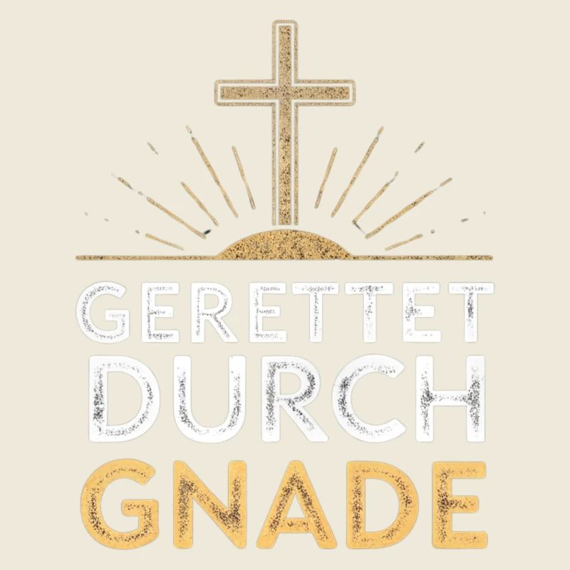 Gerettet durch Gnade Kreuzdesign