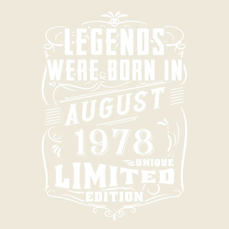 Anniversaire Août 1978 Année Edition Limitée Légende