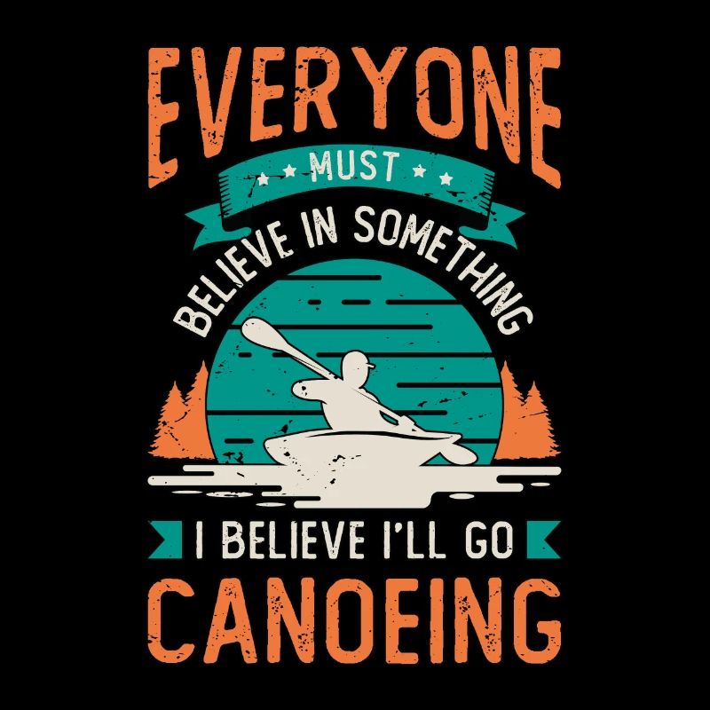 Canoë Tout le monde doit croire Canoteur Paddle