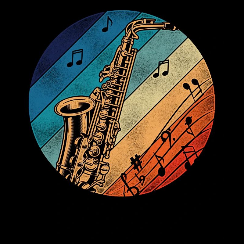 Saxophone Retro Vintage