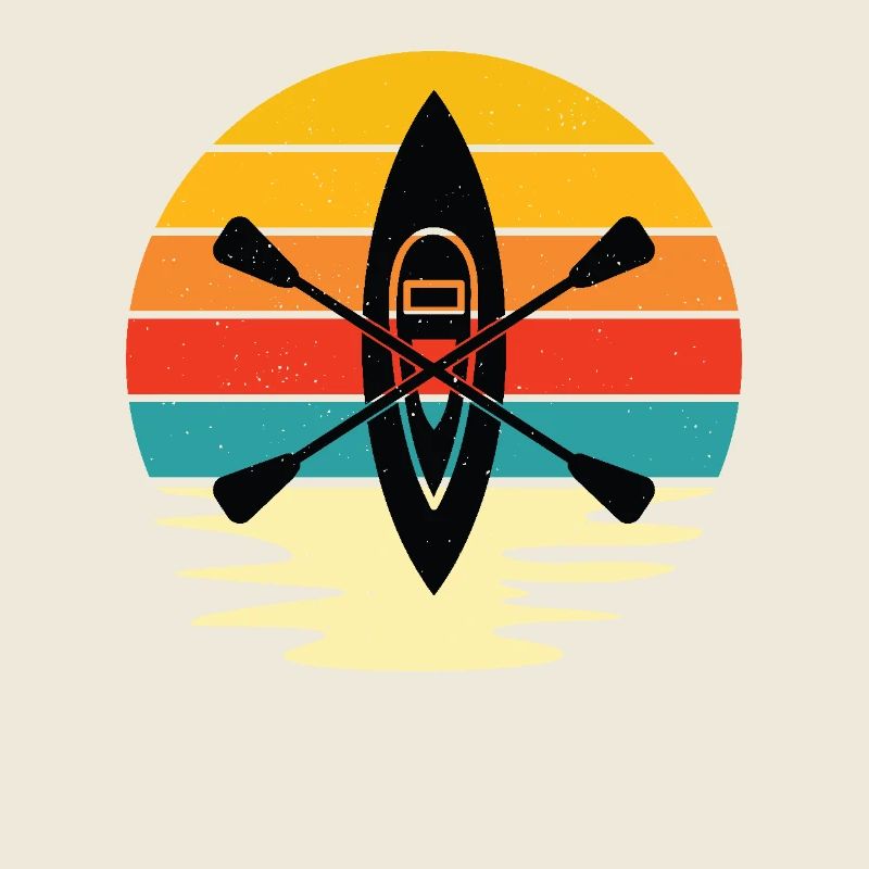 Retro Sunset Kayaking