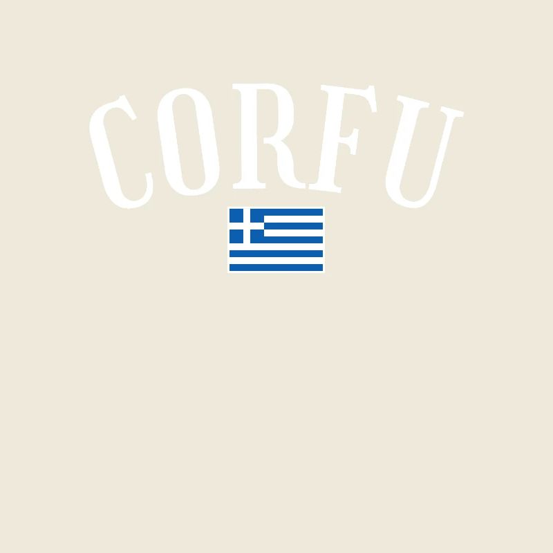 Corfou Grèce Drapeau grec Grec
