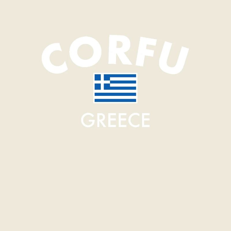 Corfou Grèce Drapeau grec Grec
