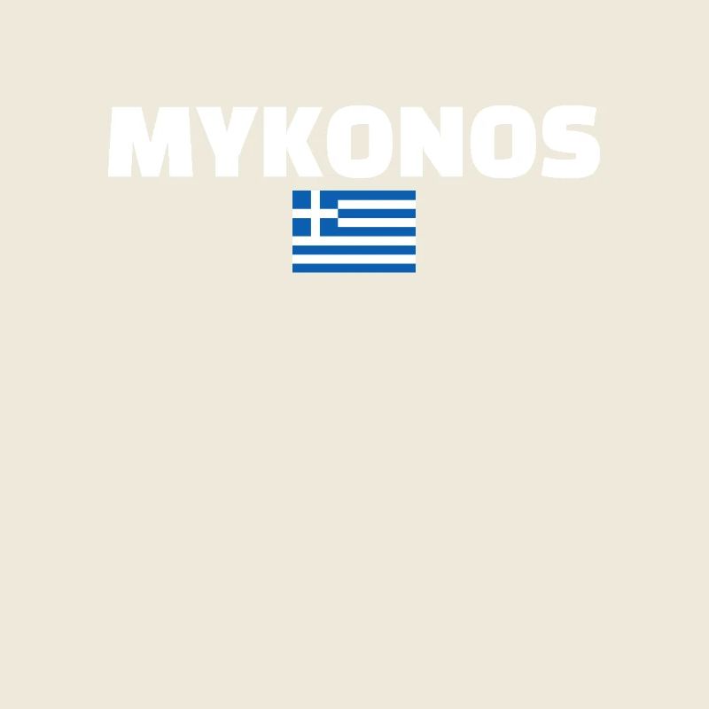 Mykonos Grèce Drapeau grec Grec