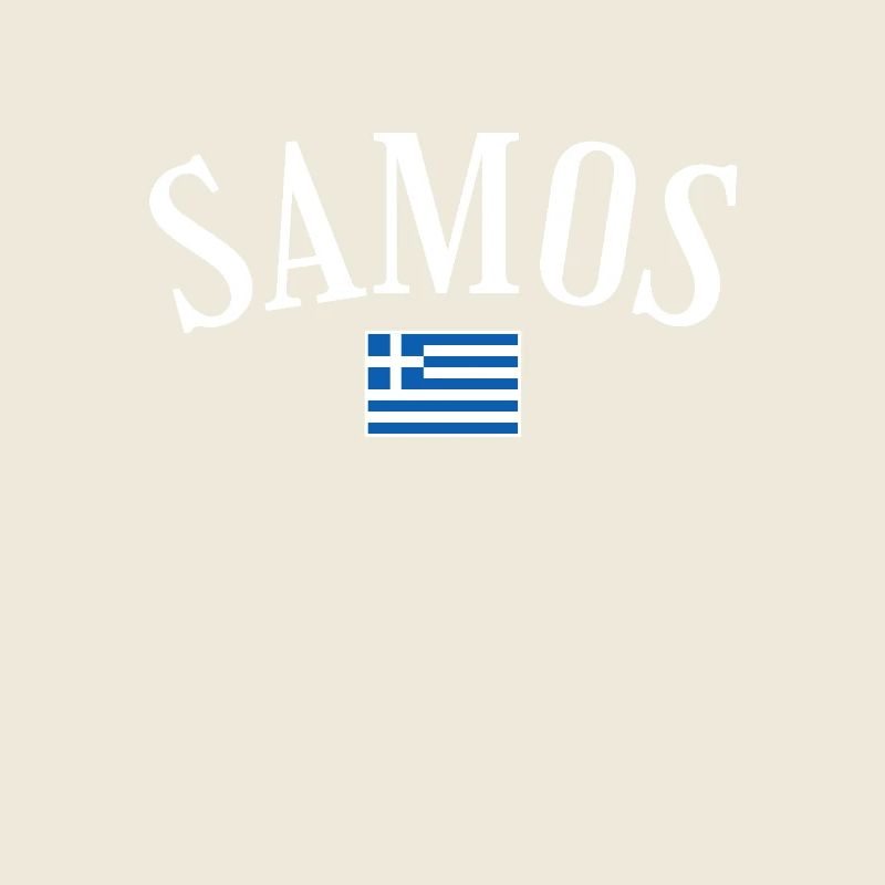 Samos Grèce Drapeau grec Grec