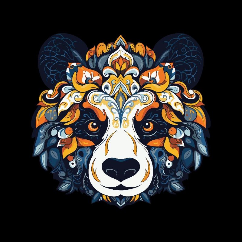 Panda Portrait Head
