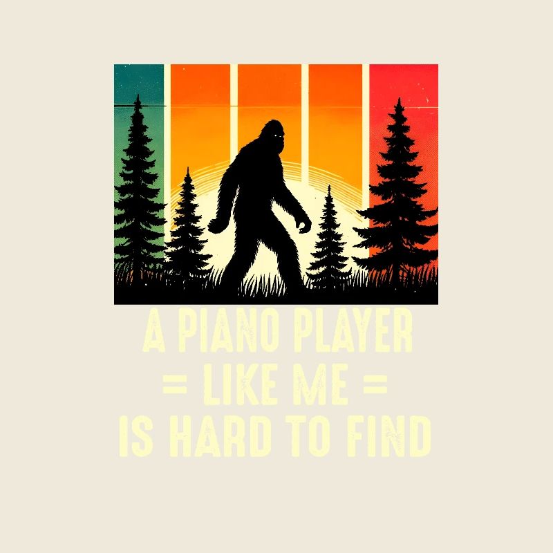 Le pianiste pianiste est difficile à trouver, drôle Bigfoo
