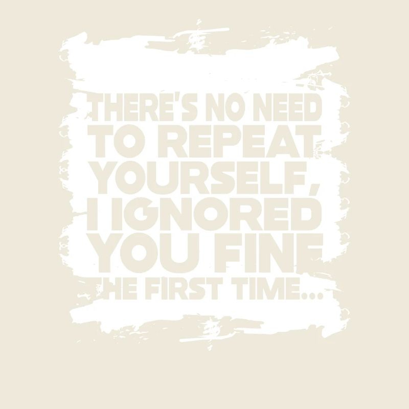 Il n’est pas nécessaire de se répéter