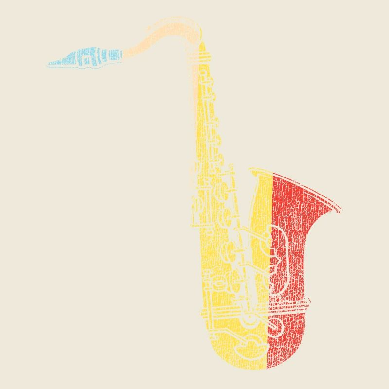 Saxophone Retro Vintage