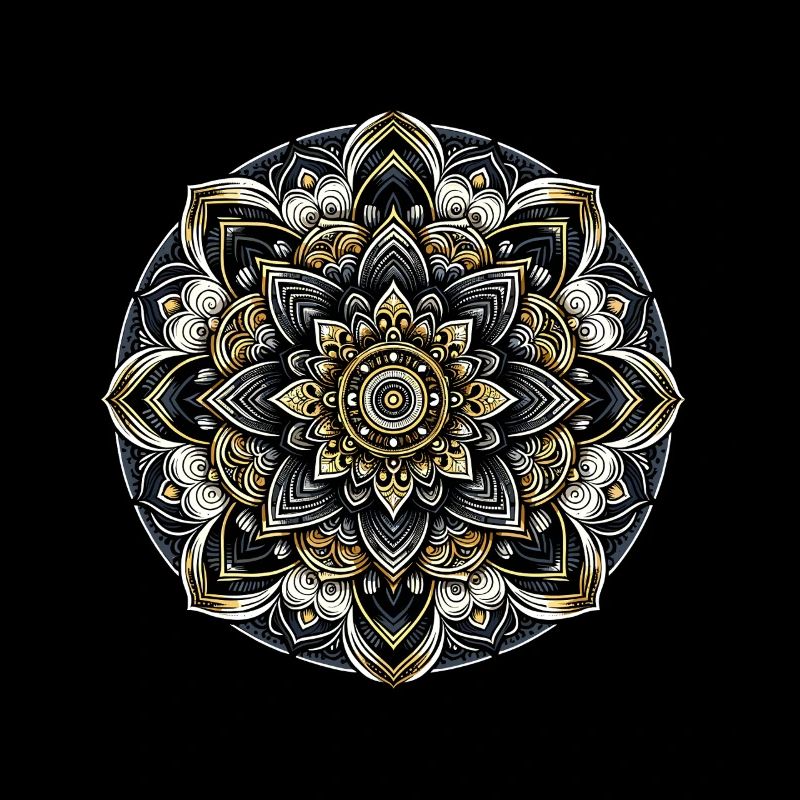 Mandala Harmonie Moderne Géométrie Art