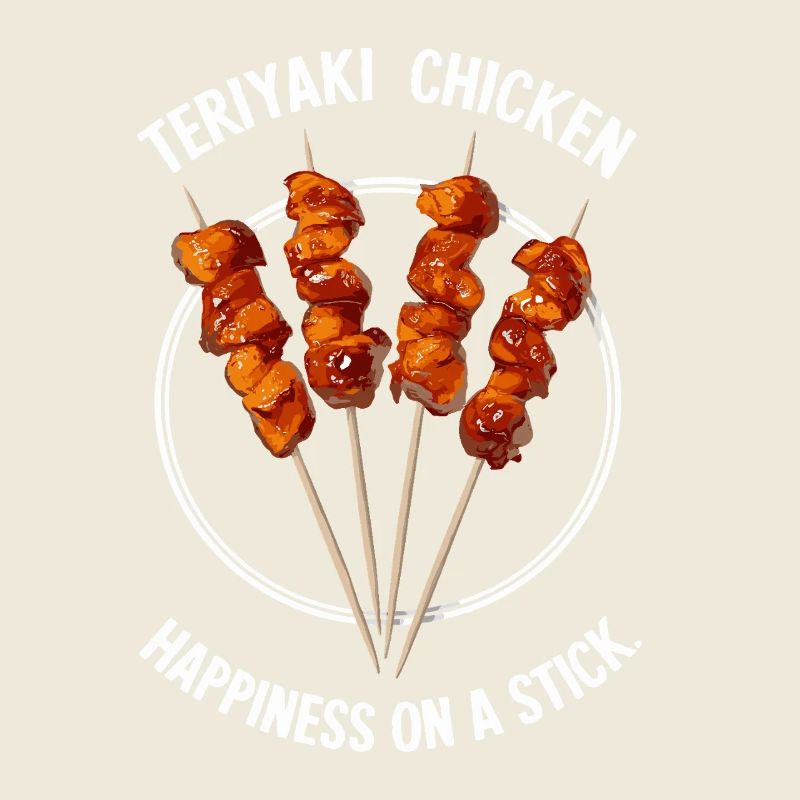 Teriyaki Chicken Happiness On A Stick
