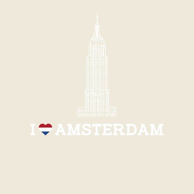 Empire Building Pays-Bas I Love Amsterdam Drapeau
