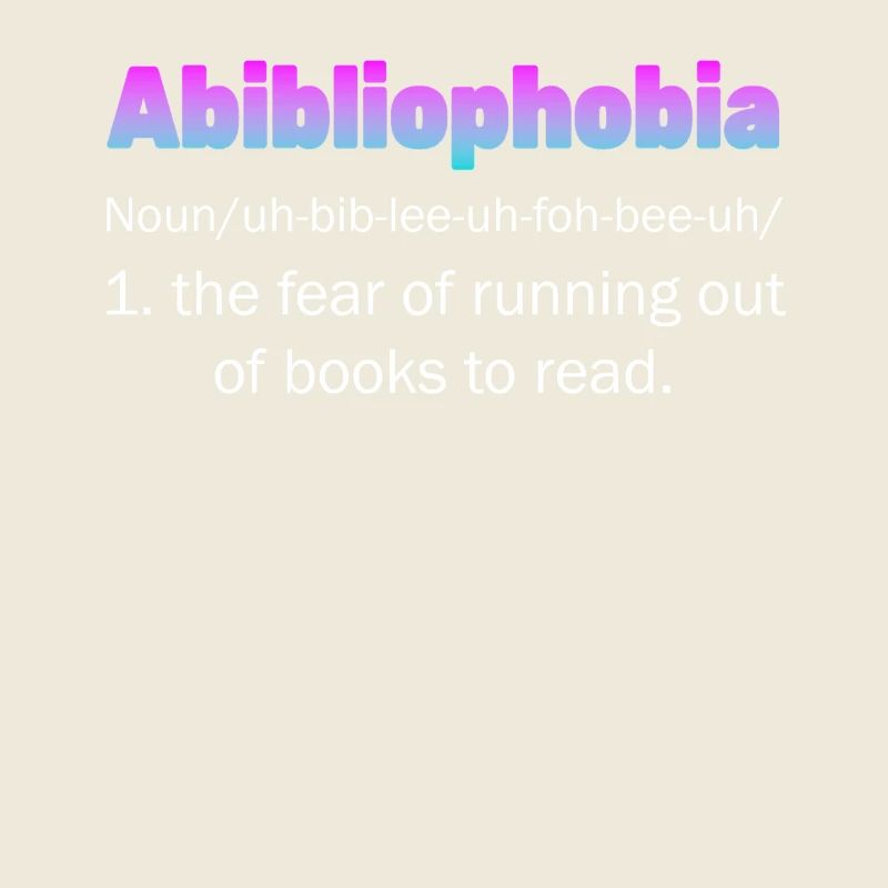 Abibliophobia Bookworm Livres de lecture