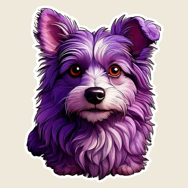 Chien mignon au design moderne