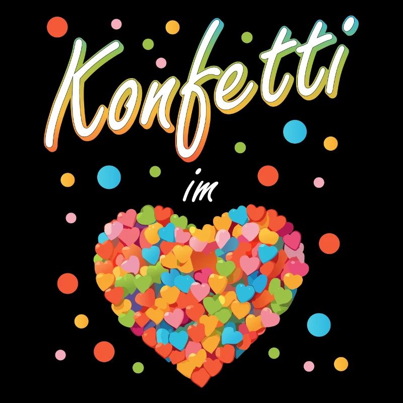 Konfetti Fasching Karneval Spaß Design