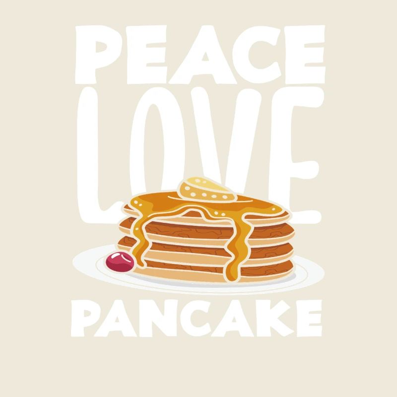 Peace Love Pancakes Breakfast Enjoyment